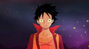 Monkey D Luffy Glowing Scar Wallpaper