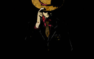 Monkey D Luffy In Dark Suit Wallpaper