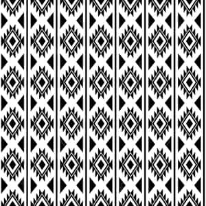 Monochrome Aztec Pattern Design Wallpaper