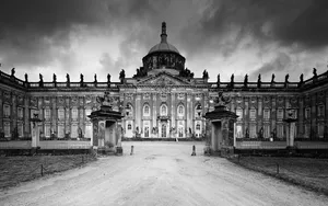 Monochrome New Palace Potsdam Wallpaper