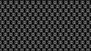Monochromic Gucci Pattern Wallpaper