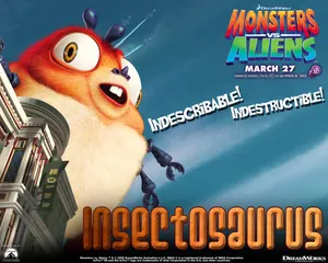 Monsters Vs Aliens Insectosaurus Cover Wallpaper