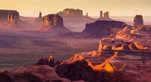 Monument Valley Navajo Tribal Park Sunset Wallpaper