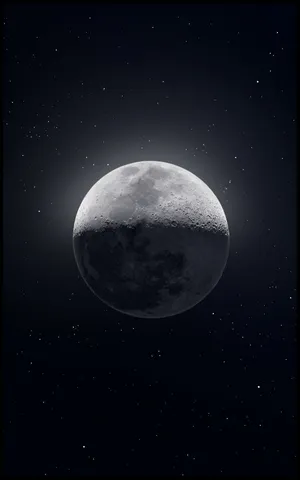 Moon Phone Shadow Wallpaper
