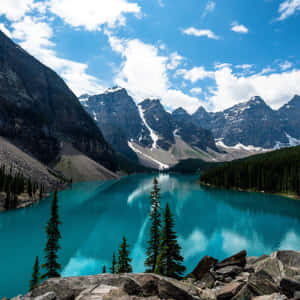 Moraine Lake Nature Ipad Wallpaper
