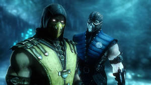 Mortal Kombat Scorpion Vs Sub Zero Together Wallpaper