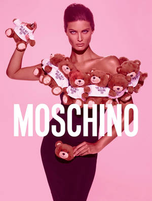 Moschino Bear Dress Wallpaper