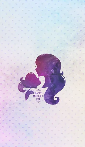 Mothers Day Silhouette Art Wallpaper