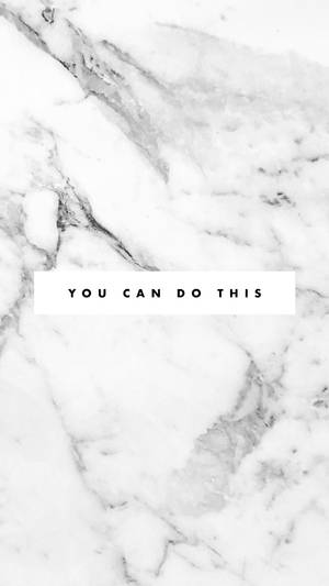 Motivational Statuario Black White Marble Iphone Wallpaper