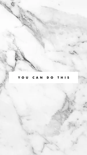 Motivational Statuario Black White Marble Iphone Wallpaper