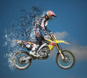 Motocross Rider Doesn't Feel Good Wallpaper