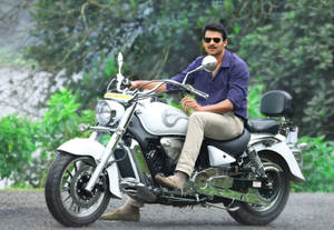 Motorcycle Prabhas Mirchi Wallpaper