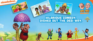 Motu Patlu Characters Wallpaper