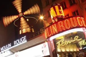 Moulin Rouge Paris Nighttime Wallpaper