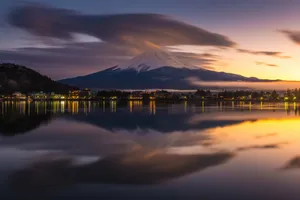 Mount Fuji Reflection Wallpaper