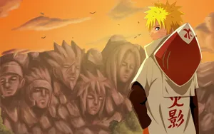 Mount Myoboku And Naruto Hokage Wallpaper