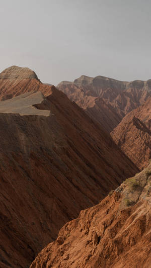 Mountain Landscape Brown Iphone Wallpaper