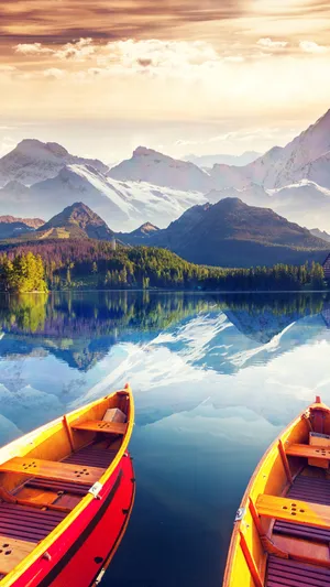 Mountains And Lake 2160x3840 Wallpaper