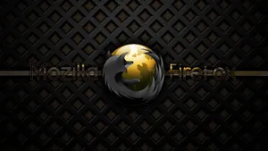 Mozilla Firefox In Black And Gold Wallpaper