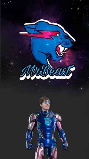 Mr Beast Logo With Jimmy Donaldson Wallpaper
