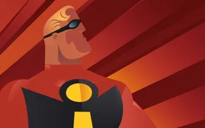 Mr Incredible - A Superhero With Unstoppable Strength Wallpaper