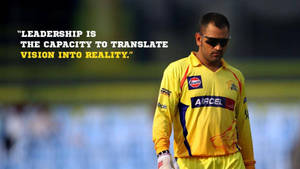 Ms Dhoni Yellow Wallpaper