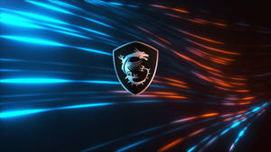 Msi Light Waves Logo Wallpaper