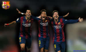 Msn Trio With Fc Barcelona Wallpaper