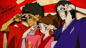 Mugen, Jin And Fuu - The Heroes Of Samurai Champloo Wallpaper