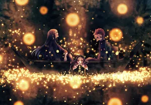 Muichiro Tokito Fireflies Wallpaper