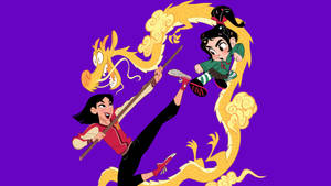 Mulan And Vanellope Lead The Charge In A Disney Crossover. Wallpaper