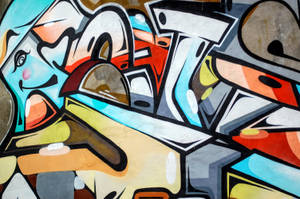 Multicolored Graffiti Wall Art Wallpaper