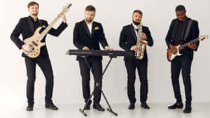 Multicultural Band Performing In Studio.jpg Wallpaper