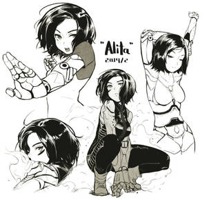 Multiple Alita: Battle Angel Art Wallpaper