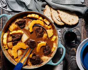 Mushroom Beef Bourguignon Wallpaper