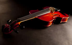 Musical Instrument Classical Violin On Dark Background Wallpaper