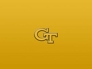 Mustard Georgia Tech Initials Wallpaper