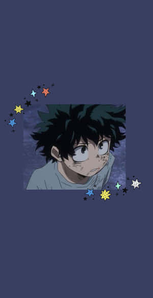 My Hero Academia Deku Anime Cartoon Portrait Wallpaper