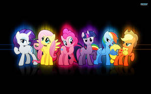 My Little Pony On Neon Lights Wallpaper