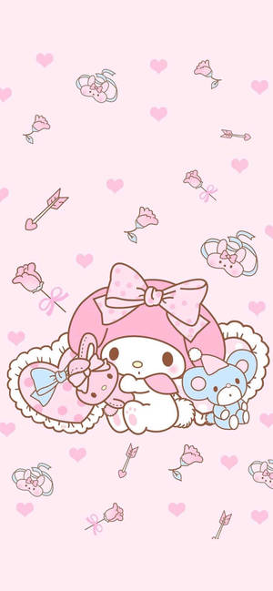 My Melody White Rabbit Wallpaper