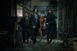 Mysterious Dark Alley In Fantastic Beasts And Where To Find Them Poster Wallpaper