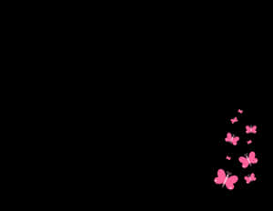 Mysterious Dark Butterfly On A Black Background Wallpaper