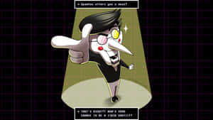 Mysterious Spamton In Action Wallpaper