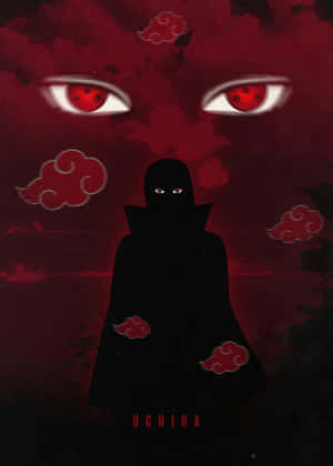 Mysterious_ Uchiha_with_ Sharingan_ Eyes Wallpaper