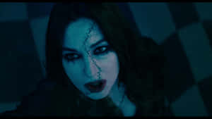 Mysterious_ Woman_with_ Stitched_ Face_4 K Wallpaper