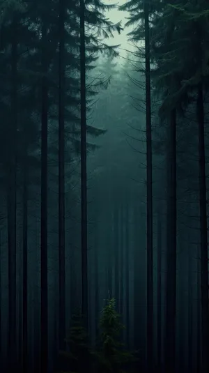 Mystic Forest Fog Wallpaper