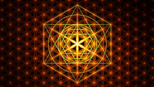 Mystical Beauty Of The Flower Of Life Wallpaper