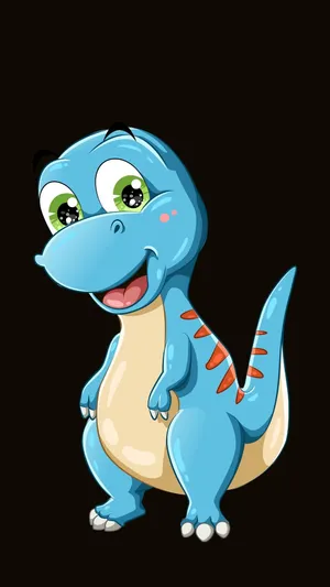 Mystical Blue Dragon In A Forest Wallpaper