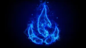 Mystical Blue Fire Avatar Wallpaper