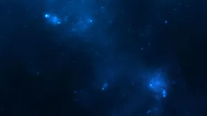 Mystical Blue Nebula Background Wallpaper